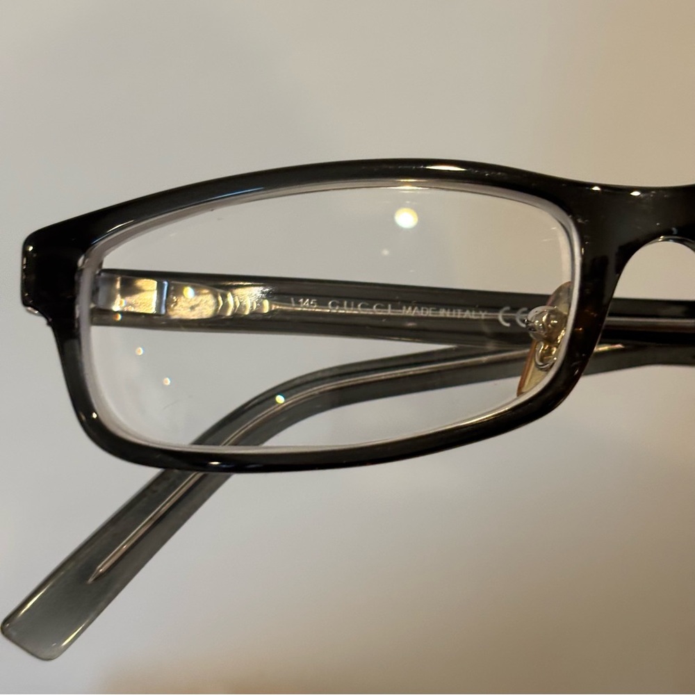 Gucci 145 GG1579 NGW plastic rectangular eyeglasses - Picture 9 of 10